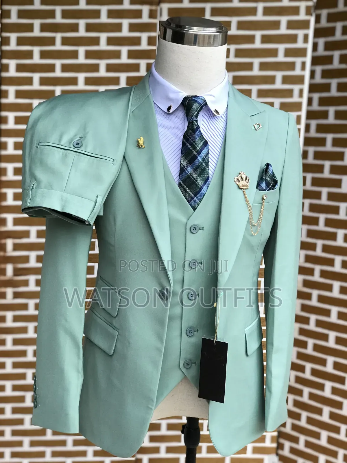 2 Colours Suits or Suti for Men's Leather Top Quality