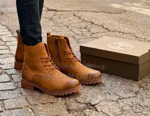 3 Colours Men's Leather Boots or Buti Classically Zipped
