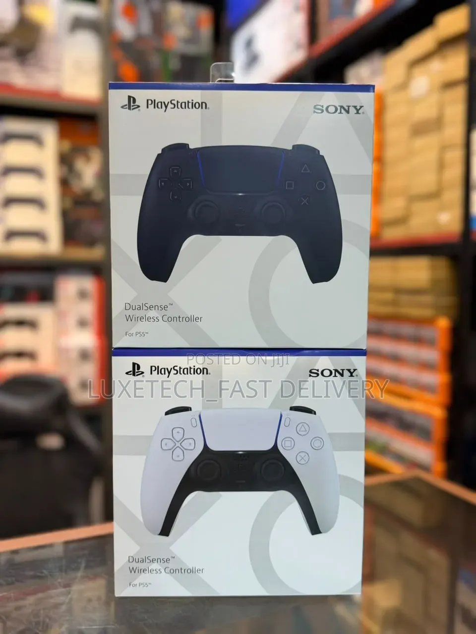 Sony PS5 DualSense Wireless Pads – Midnight Black and White