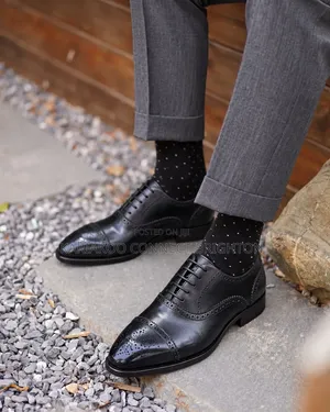 Brown Burnished Wingtip Oxfords