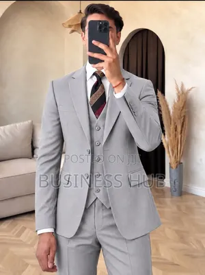 Brand Gray Suit Fashion