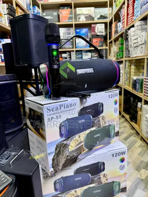 Sp S5 Sea Piano Portable Bluetooth Speaker With Mic Heavy Bass 120W