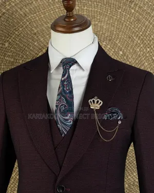 Maroon / Burgundy 3-PC Combo Suit