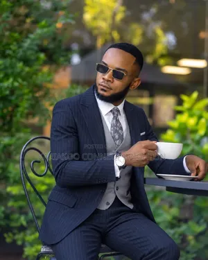 Navy Blue Pinstripe 3-PC Combo Suit