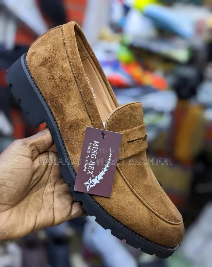 Brown Suede Loafers