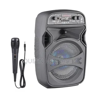 Wireless Party Speaker With Wired Microphone (Karaoke Speaker System)