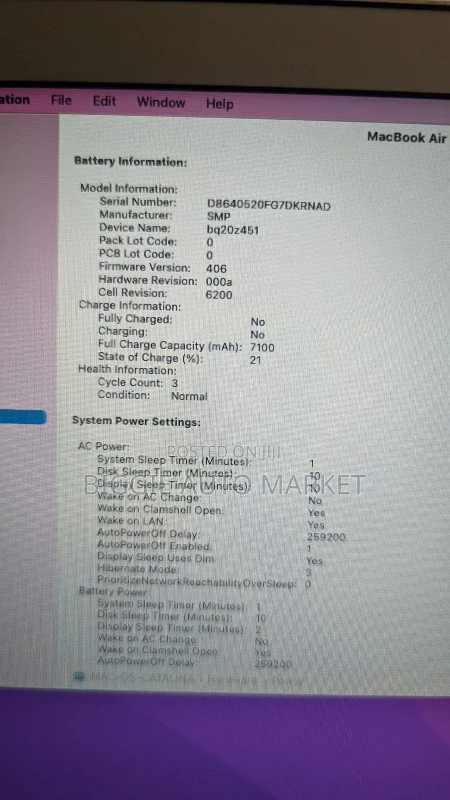 Laptop Apple MacBook Air 2017 8GB Intel Core i7 SSD 500GB