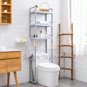 *#Full-Plastic Toilet Storage Rack* *