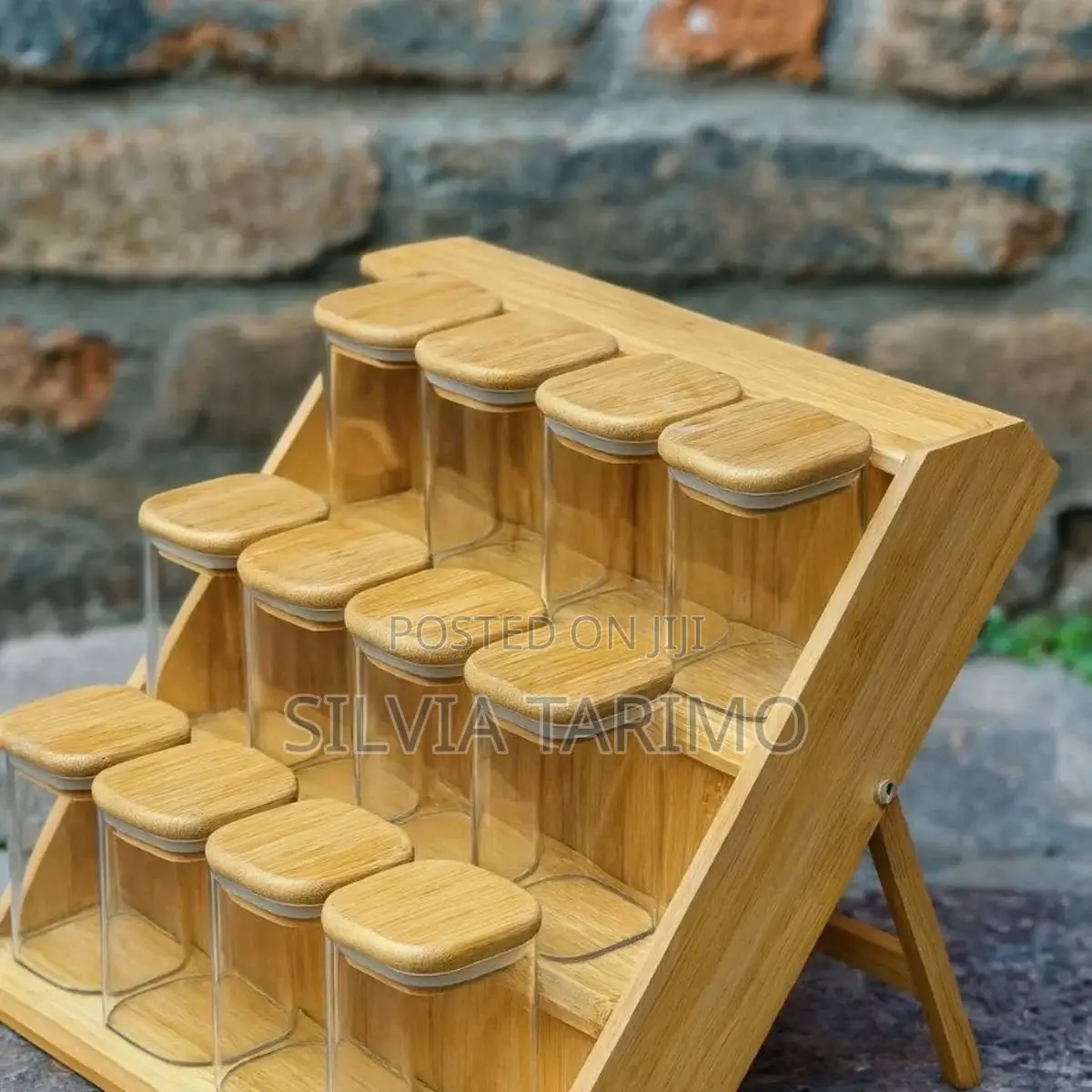 *#3-Layers Bamboo Spice Organizer*