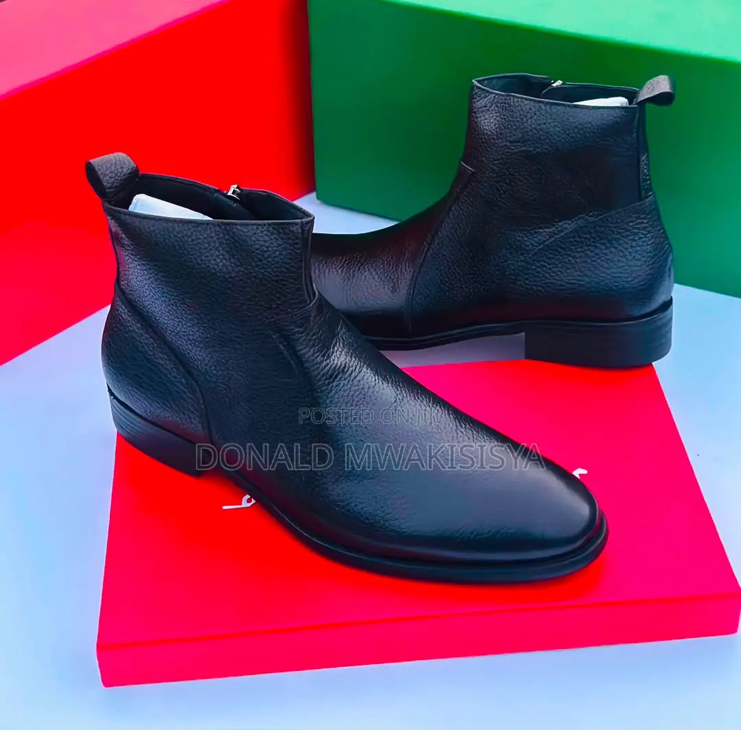 Premium Leather Chelsea Boots