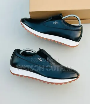 2 Colours Lacoste Brand Best Sole Looking Men's Leather Shoes