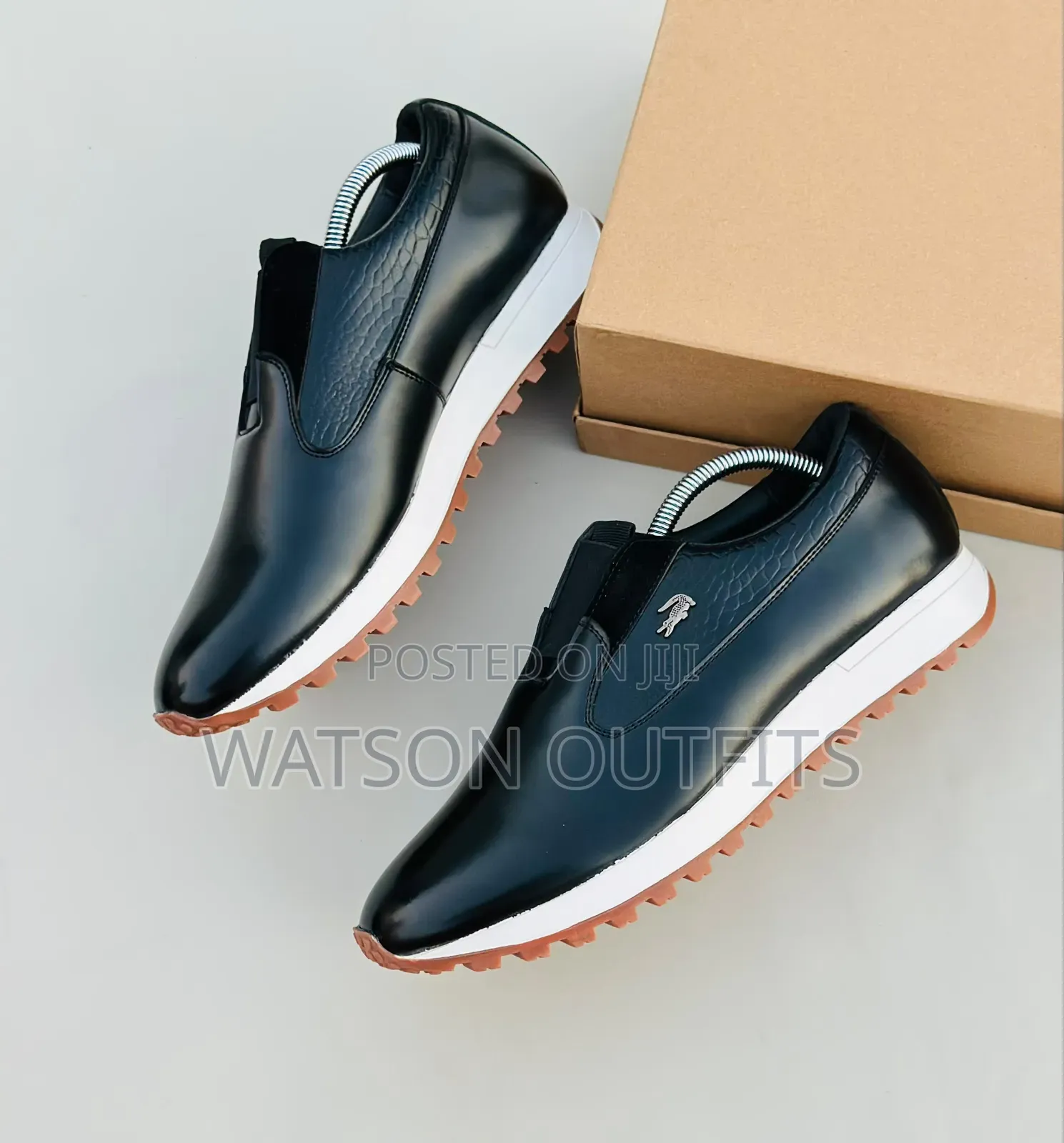 2 Colours Lacoste Brand Best Sole Looking Men's Leather Shoes