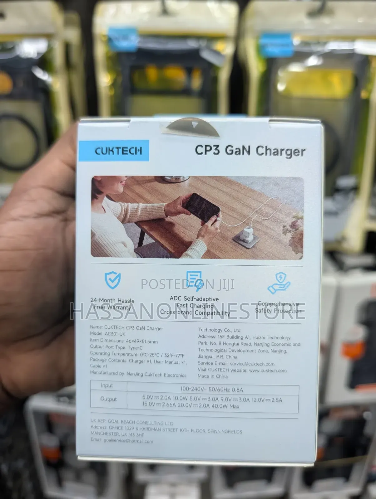 Cuktech Cp3 Gan 40w Charger