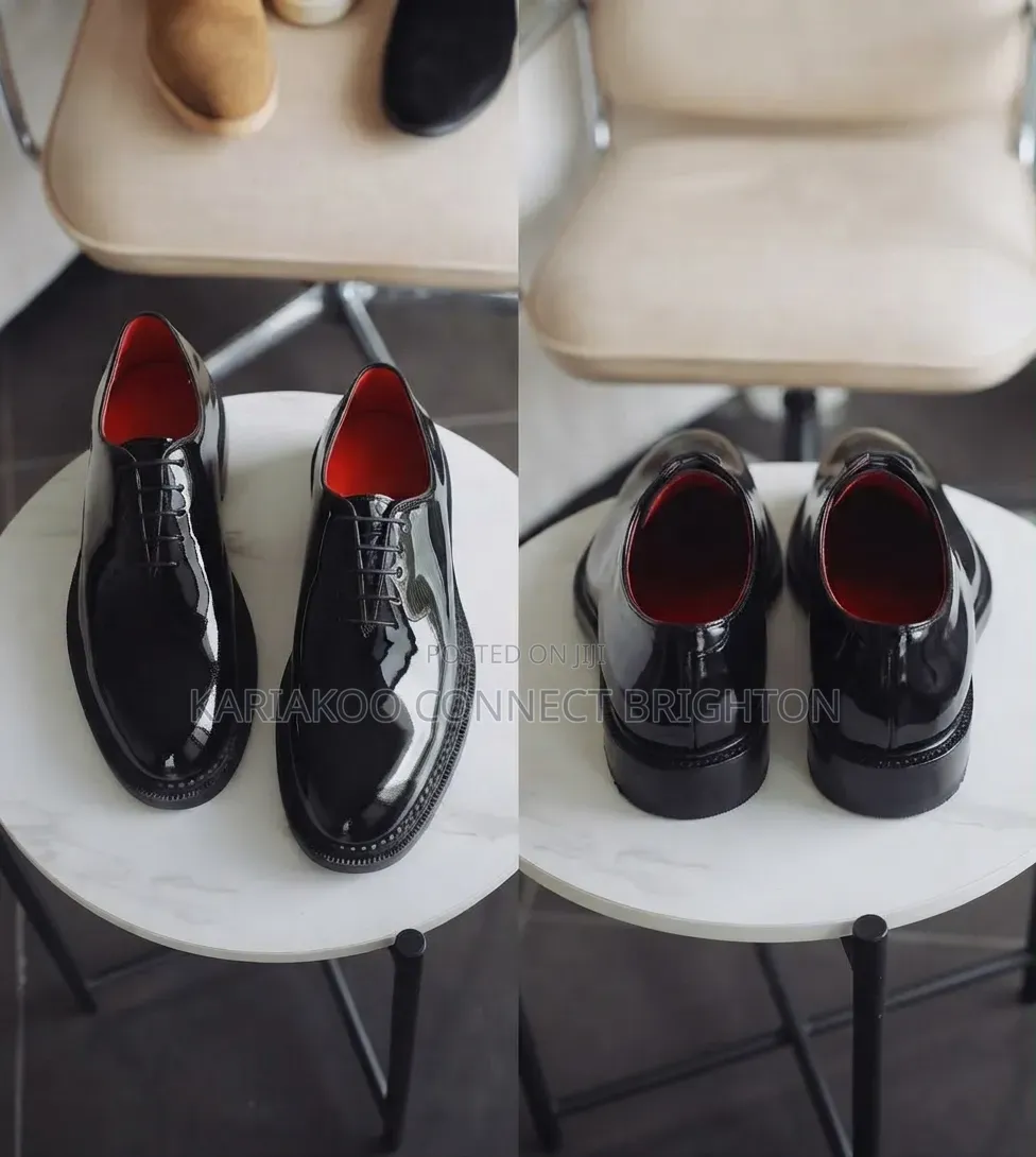 Black Patent Oxford Shoes