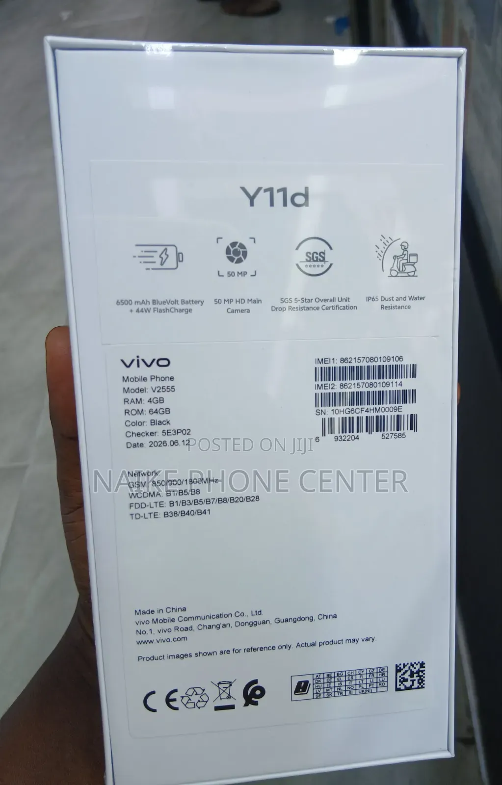 New Vivo Y11d 128 GB Black