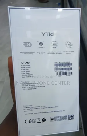 New Vivo Y11d 128 GB Black