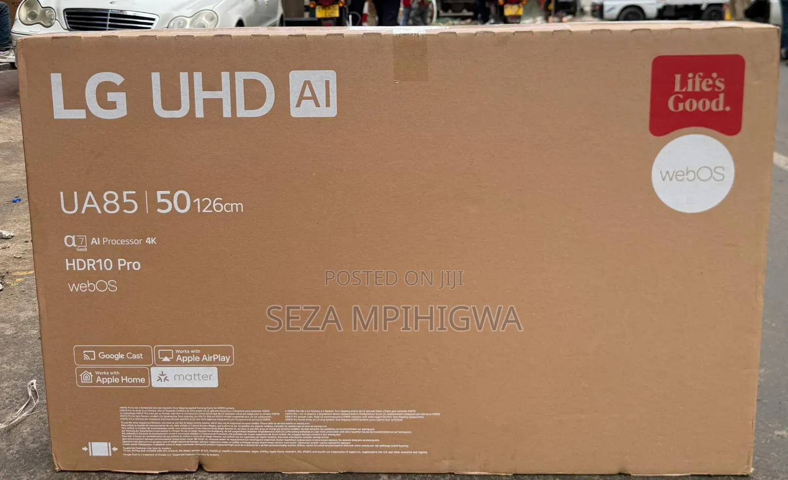LG 50" UHD AI Smart TV - UA85 Series (Brand New Kwenye Boksi)
