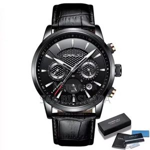 Crrju Bussiness Chronograph Classic Watch Full Black