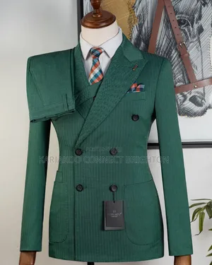 Brown Double-Breasted 3-PC Suit