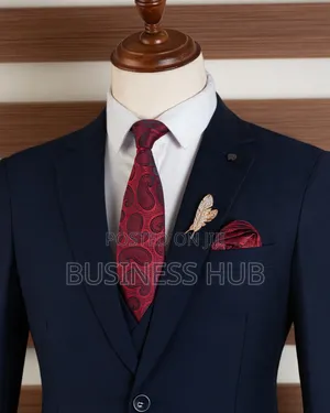 Fashion Show Black Blue Suit