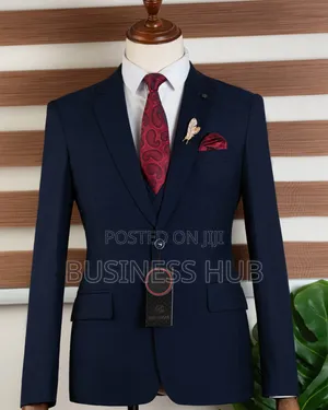 Fashion Show Black Blue Suit