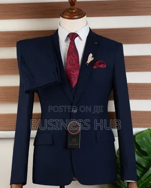 Fashion Show Black Blue Suit