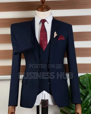 Fashion Show Black Blue Suit