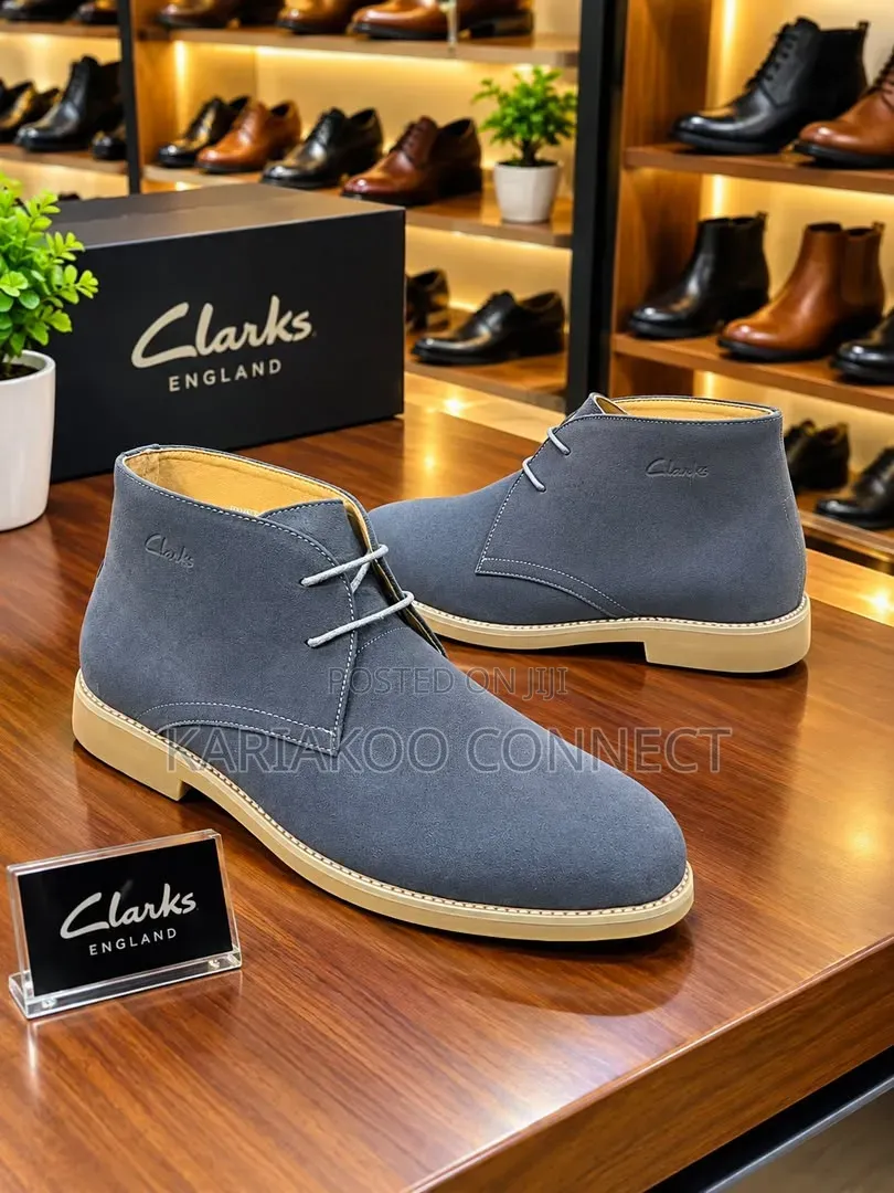 Gray Suede Chukka Boots.