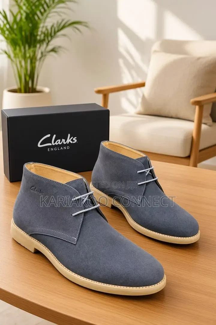 Gray Suede Chukka Boots.