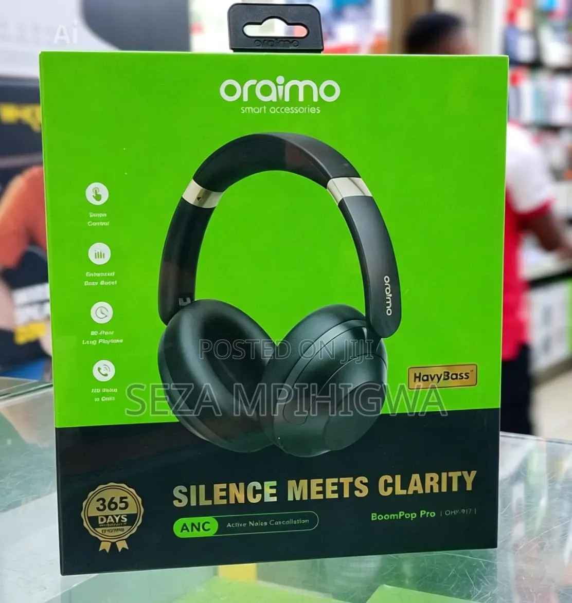 Oraimo BoomPop Pro (OHP-917) – Wireless ANC Headphones