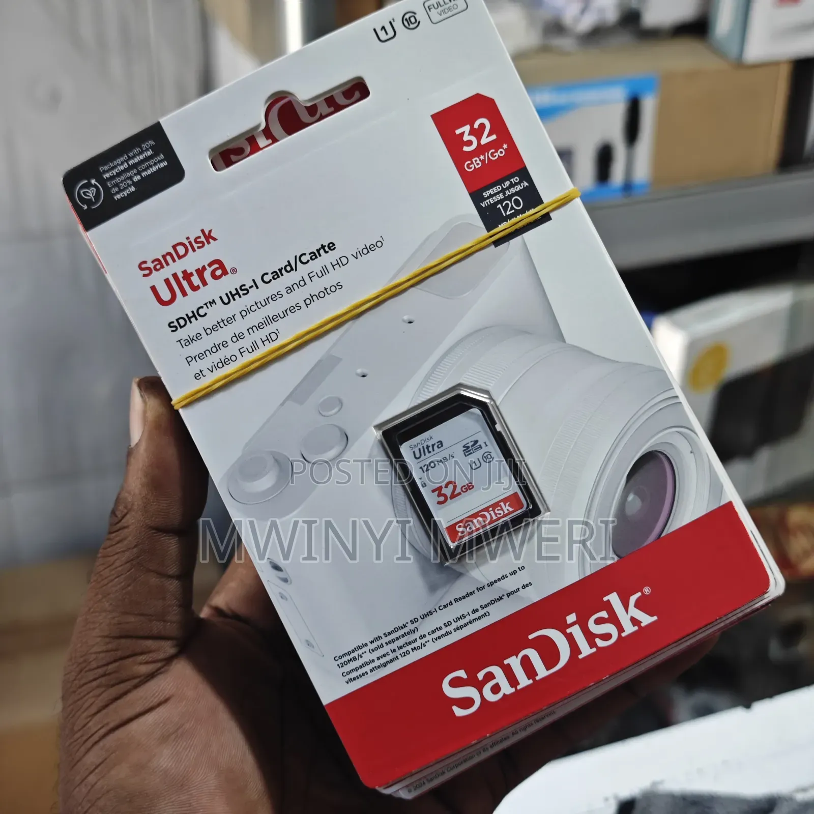 SanDisk Ultra 32GB SDHCTM UHS-I Card/Carte