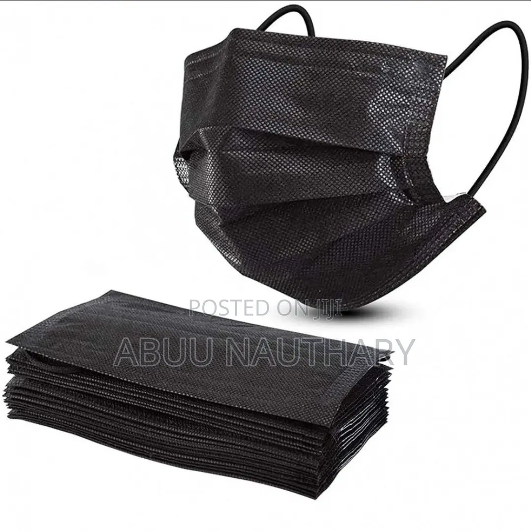 Disposable Black Face Masks