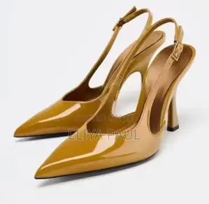 High Heel Yellow Patent
