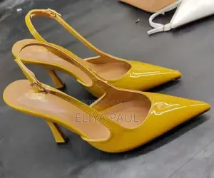 High Heel Yellow Patent