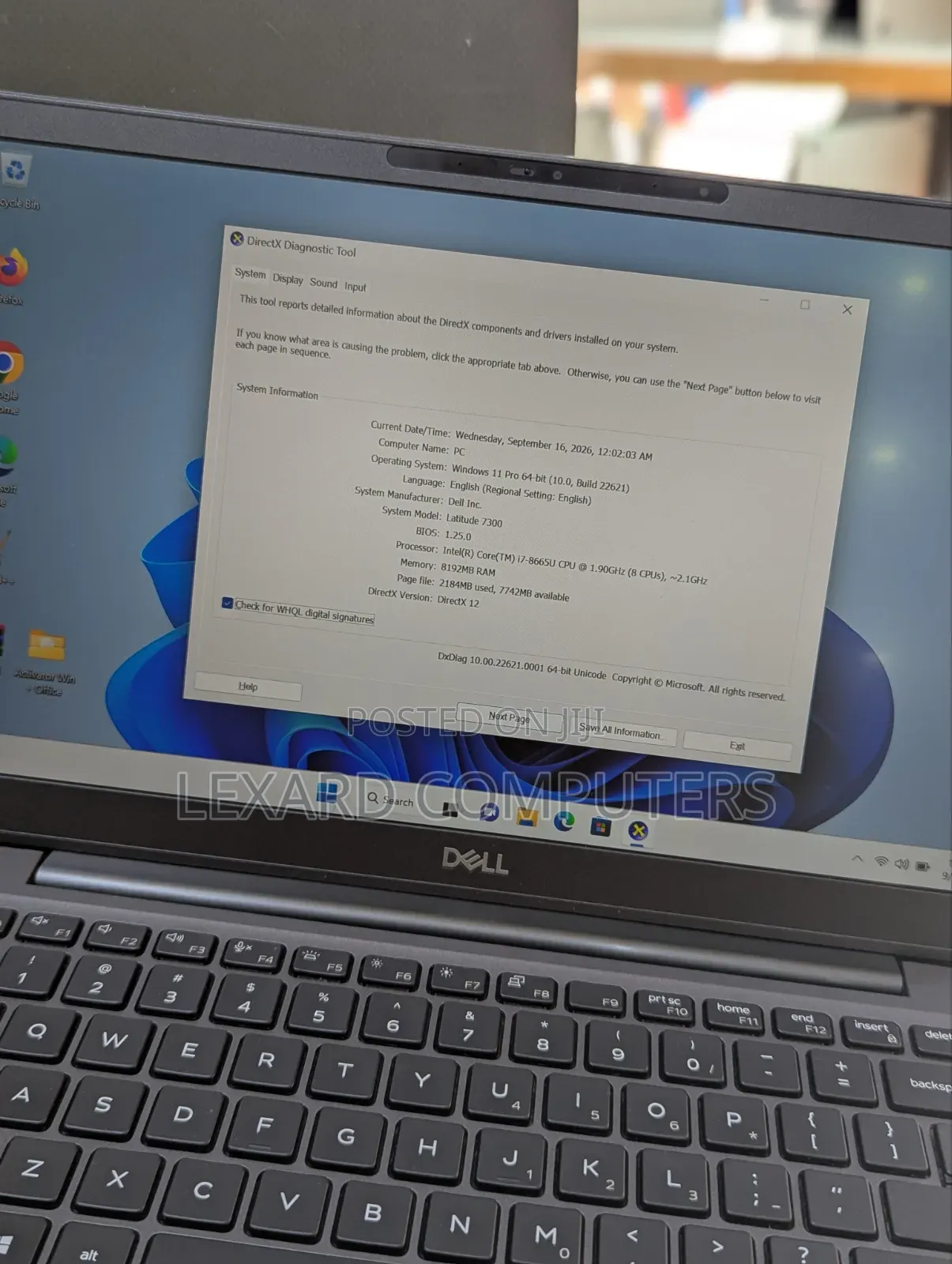 Laptop Dell Latitude 7300 8GB Intel Core i7 SSD 256GB