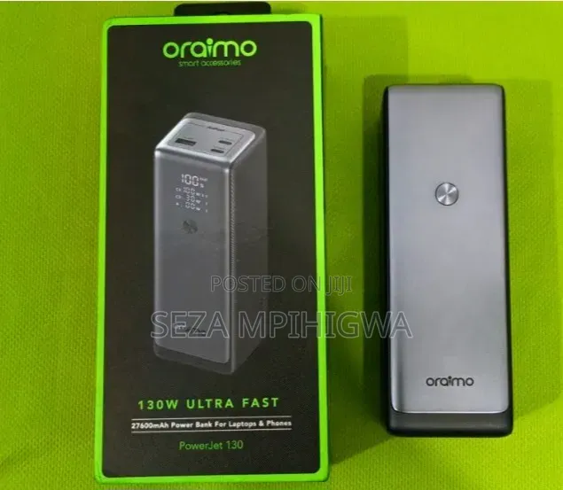 ORAIMO POWER JET 130W (Power Bank) Hii Ina Chaji Hadi Laptops.
