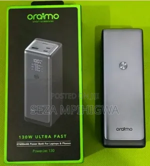 ORAIMO POWER JET 130W (Power Bank) Hii Ina Chaji Hadi Laptops.