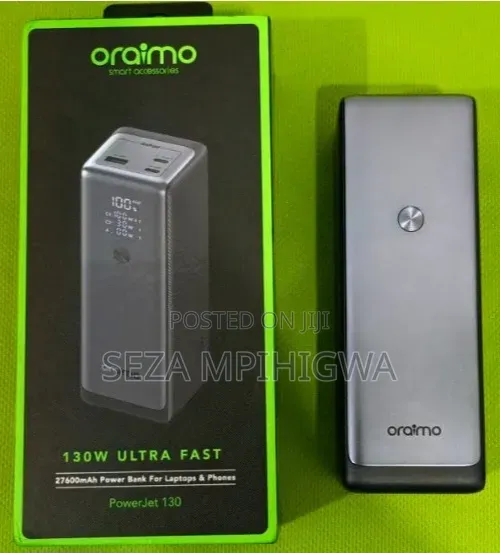 ORAIMO POWER JET 130W (Power Bank) Hii Ina Chaji Hadi Laptops.