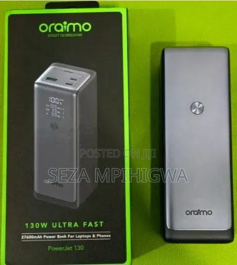 ORAIMO POWER JET 130W (Power Bank) Hii Ina Chaji Hadi Laptops.