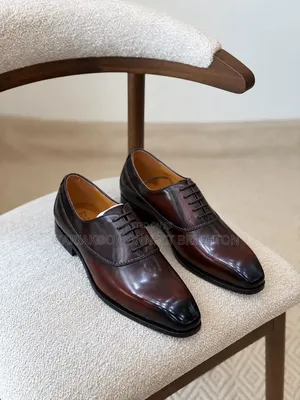 Classic Brown Leather Oxford Shoes