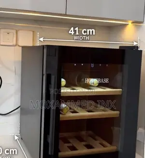 HOMEBASE WINE COOLERHB-12B.FeaturesBlack Full Glass doorFree Standing