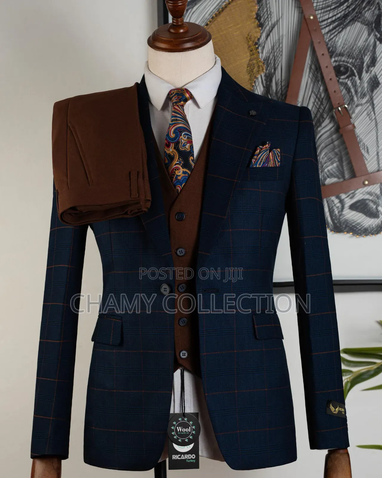 Mens Suits Wool Ricardo