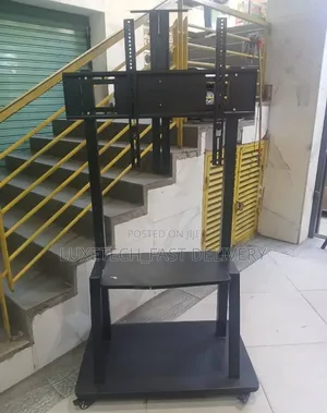 40–100 Inch Mobile TV Floor Stand Trolley | Heavy Duty Rolling TV Cart