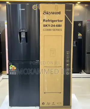 Skywood Fridge 246l24-6bi-Wd• Water Dispenserblack - Inox Color2 Years