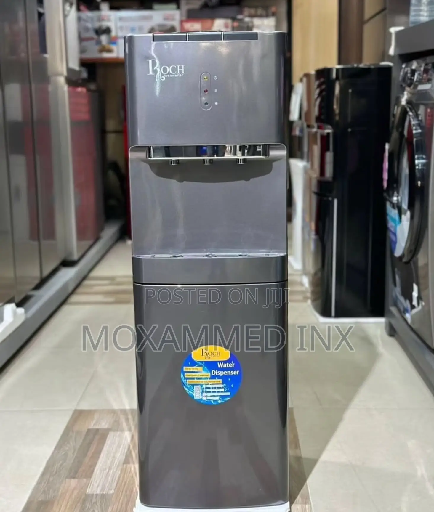 Roch Water Dispenserrwd-100r-C (Gy)with Fridge• Filling With R134a