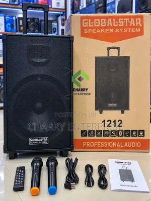 GLOBAL-STAR Rechargeable Professional Audio Speaker With Mic