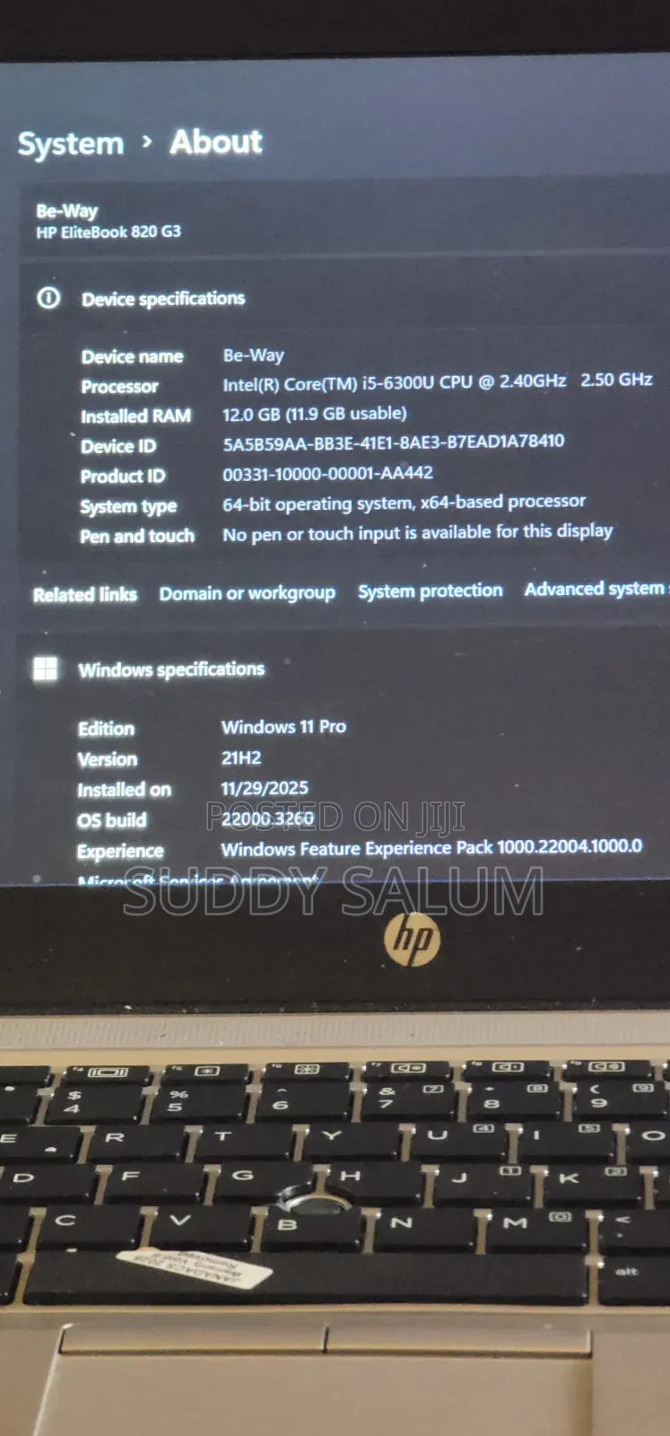Laptop HP EliteBook 820 G3 12GB Intel Core i5 SSD 256GB
