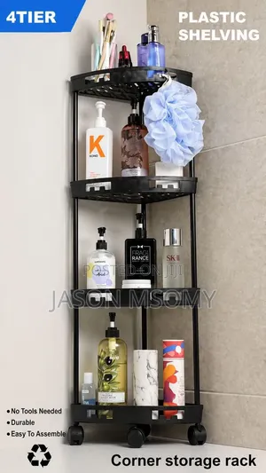 *# 4-Tier Conner Trolley Rack Organizer.