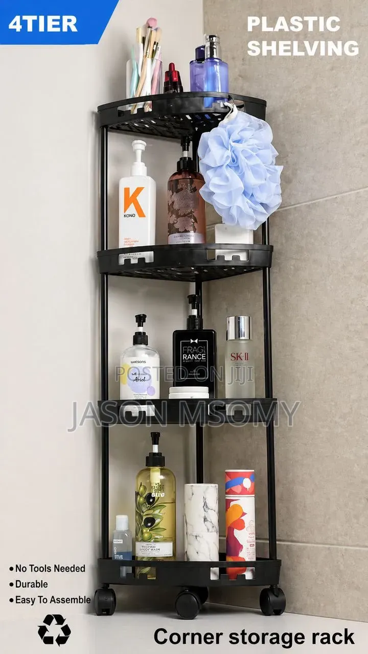 *# 4-Tier Conner Trolley Rack Organizer.