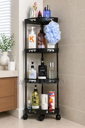*# 4-Tier Conner Trolley Rack Organizer.